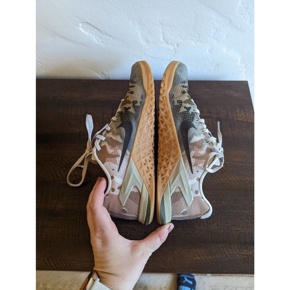 Nike Camo Metcon Athletic Shoes - Tan, Green, Gray - Picture 9 of 10